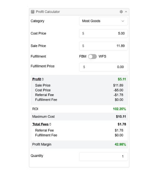 WAMP Profit Calculator-1